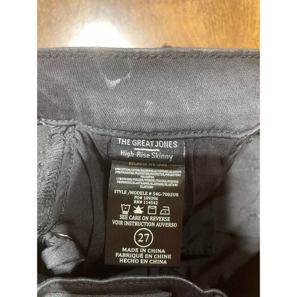 BlankNYC SPARTACUS THE GREAT JONES High Rise Skinny Black Button Fly Jeans 27 - Picture 9 of 12